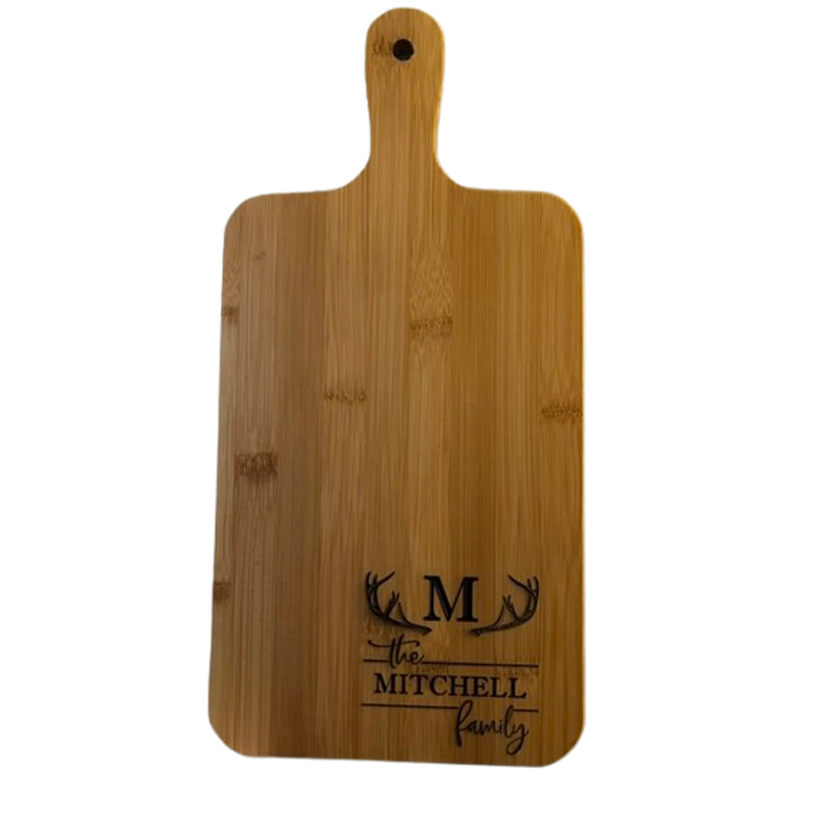 Charcuterie Board — Antler Monogram